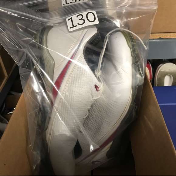 Footjoy DNA 2.0 White/Red Golf Cleats Shoes 53310 Men's Size 9 - Picture 13 of 13